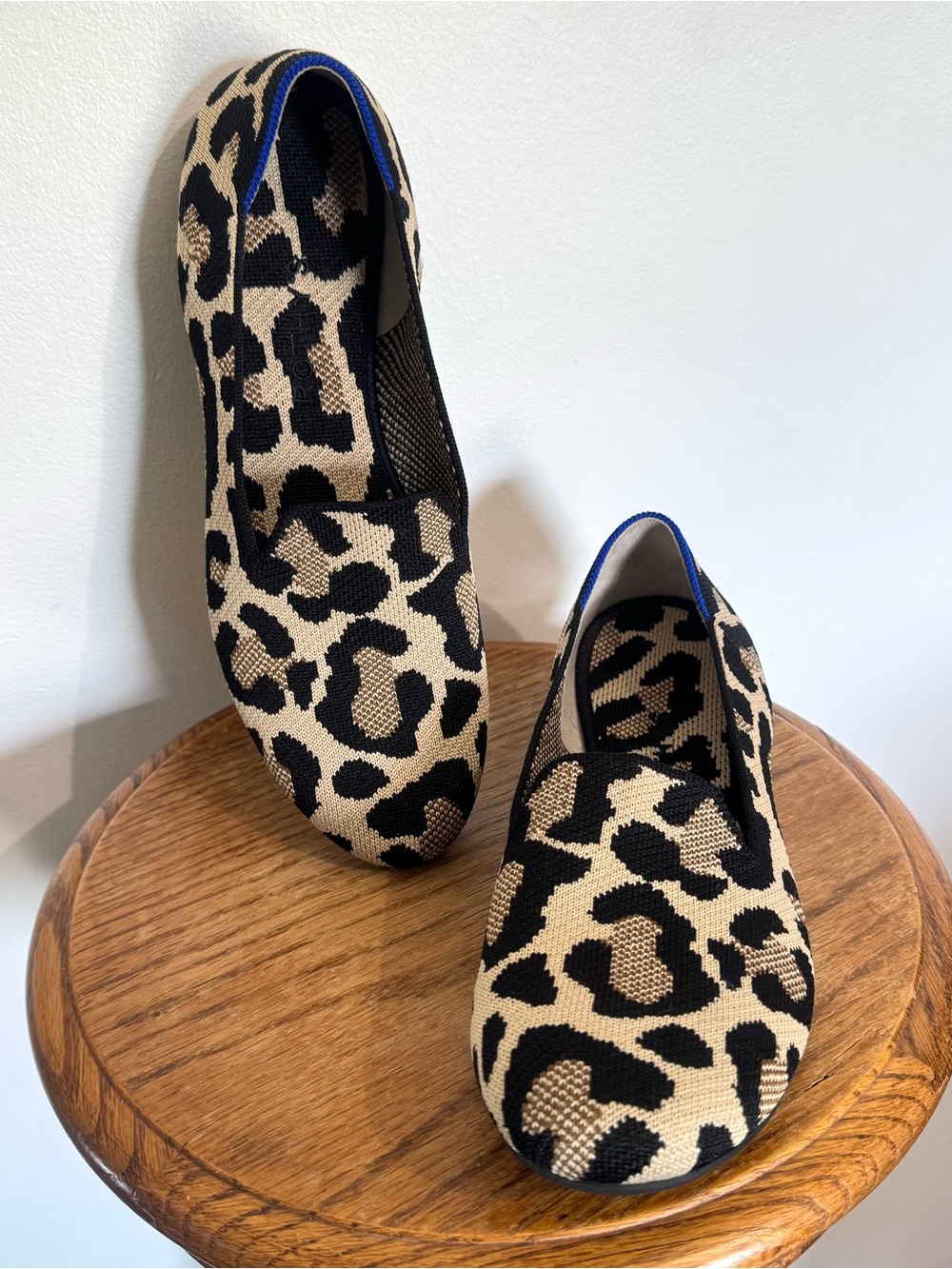 Rothy's The Loafer Leopard Print Flats Size 9.5 Brown Animal Print Washable